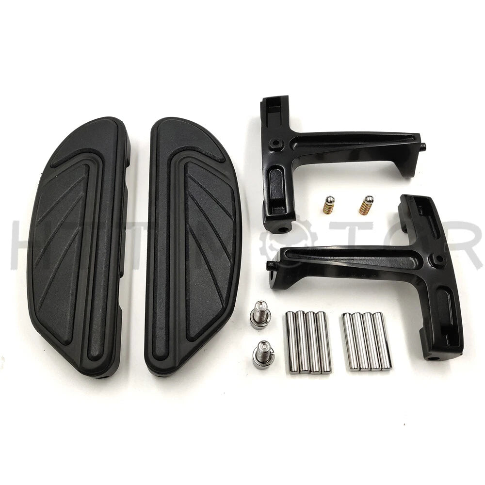 Airflow Black Passenger Floorboard Mount Bracket Kit for Harley Touring FLHR (1993–Present)
