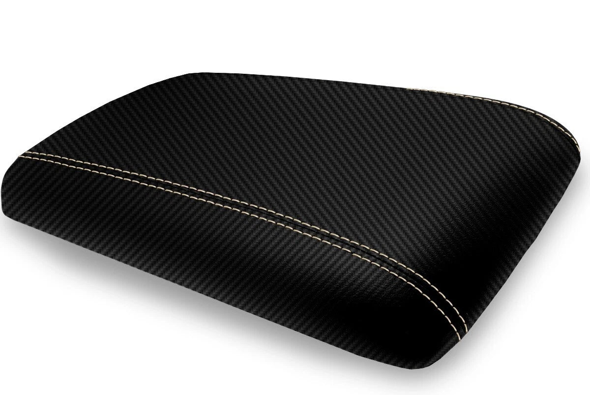 Console Lid Armrest Cover for Ford Expedition (2003–2006) Carbon Fiber
