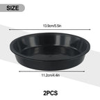 Set of 2 Round Plastic Saucer Plant Trays for Various Sizes (4-10 Inch)