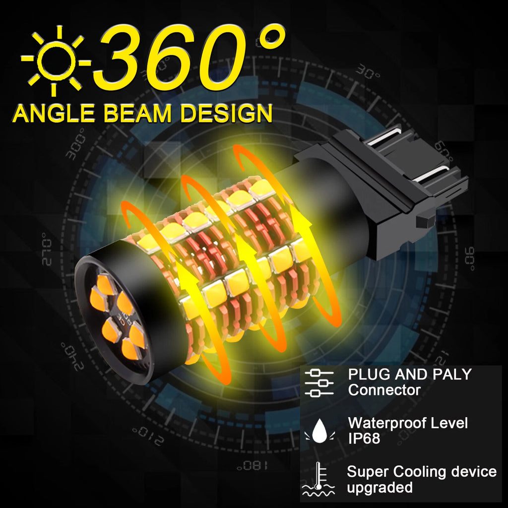 CANbus 3157 LED Front Turn Signal Bulb for Dodge Ram 1500 (2002-2024)