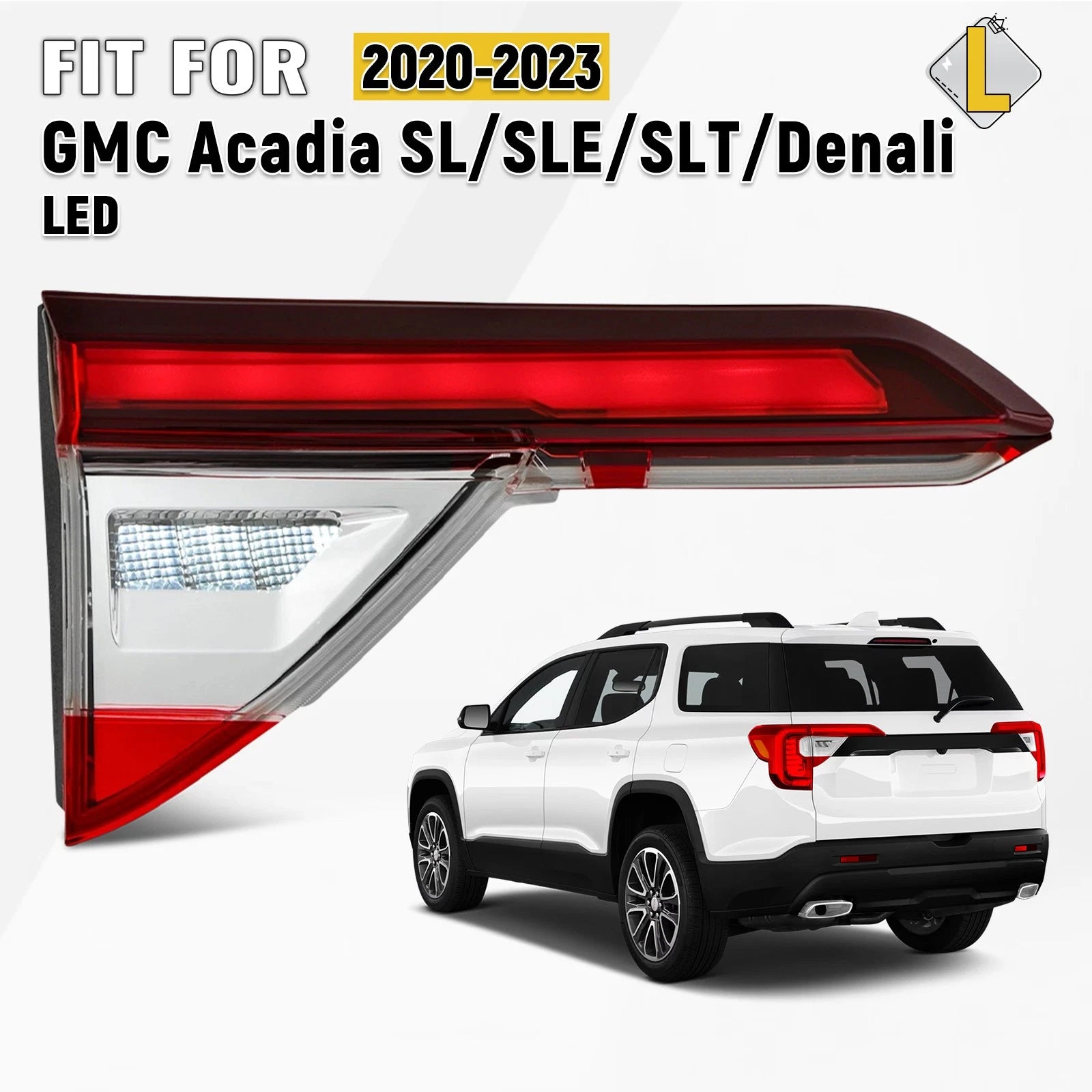 Inner Tail Light Left Driver for GMC Acadia (2020–2023) LED DRL