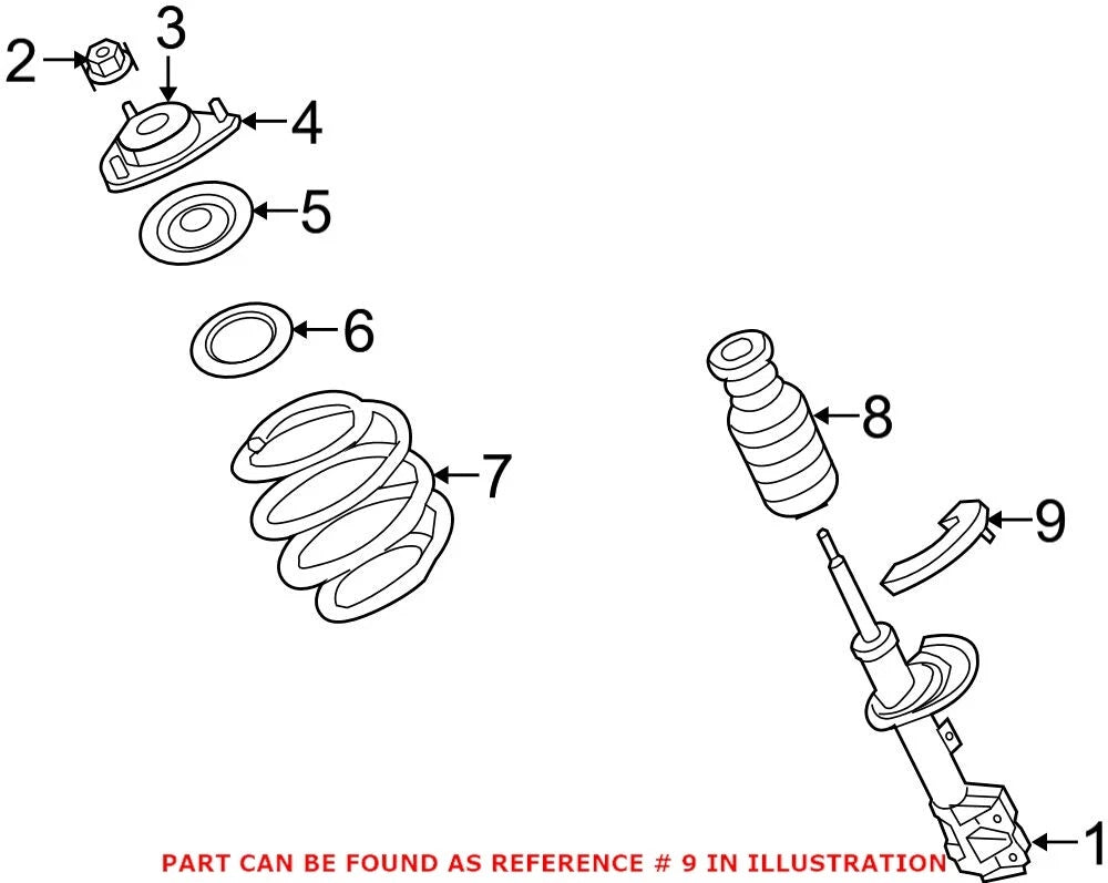 Lower Coil Spring Insulator for Dodge Journey (2009–2020) 68210979AA