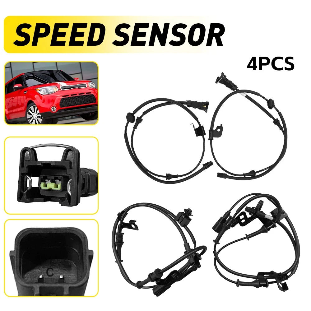 Set of 2 ABS Wheel Speed Sensors for Kia Soul (2014–2019) ALS2669 EXV
