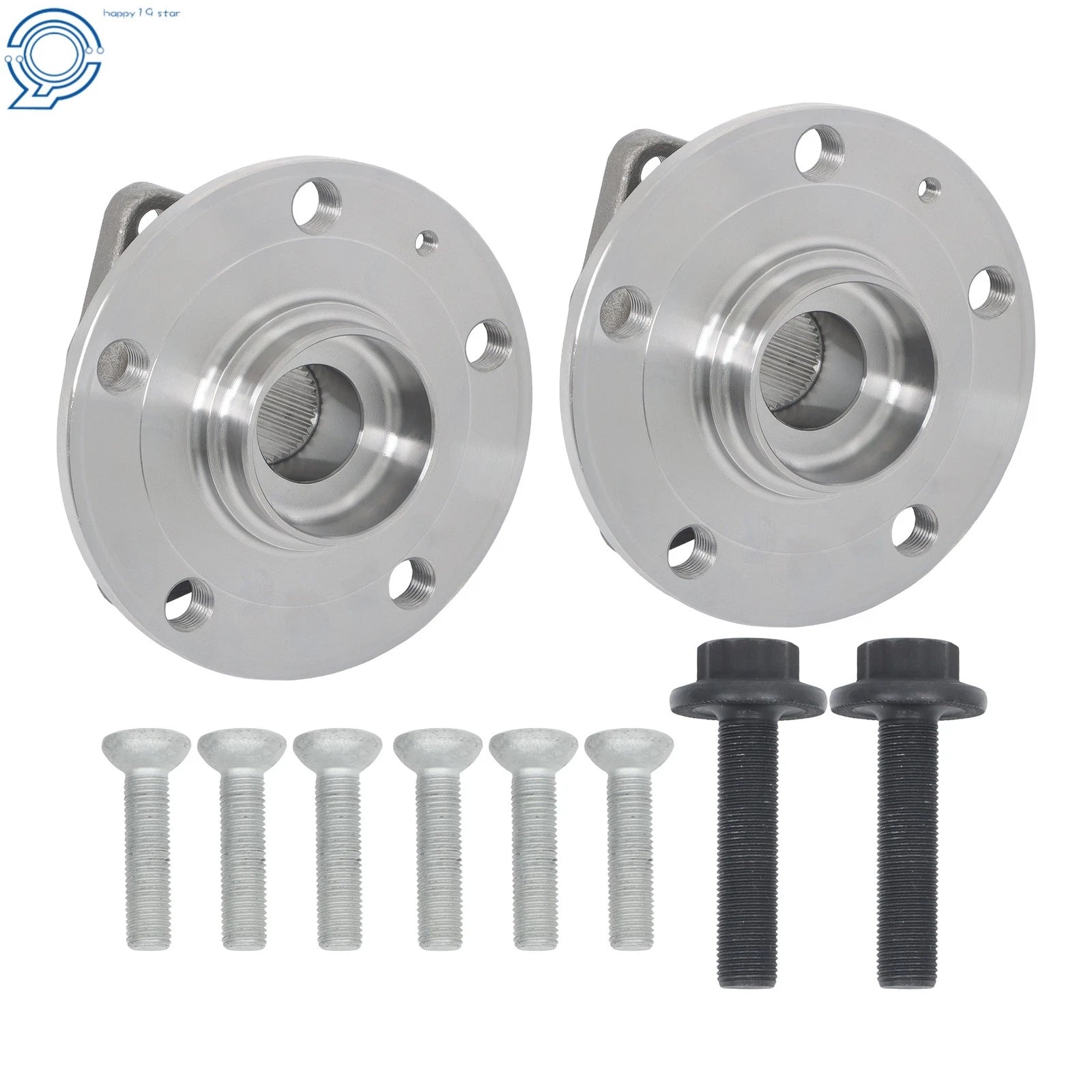 2X Wheel Hub Bearing Assembly for Audi A3 Q3 S3 VW Jetta Golf