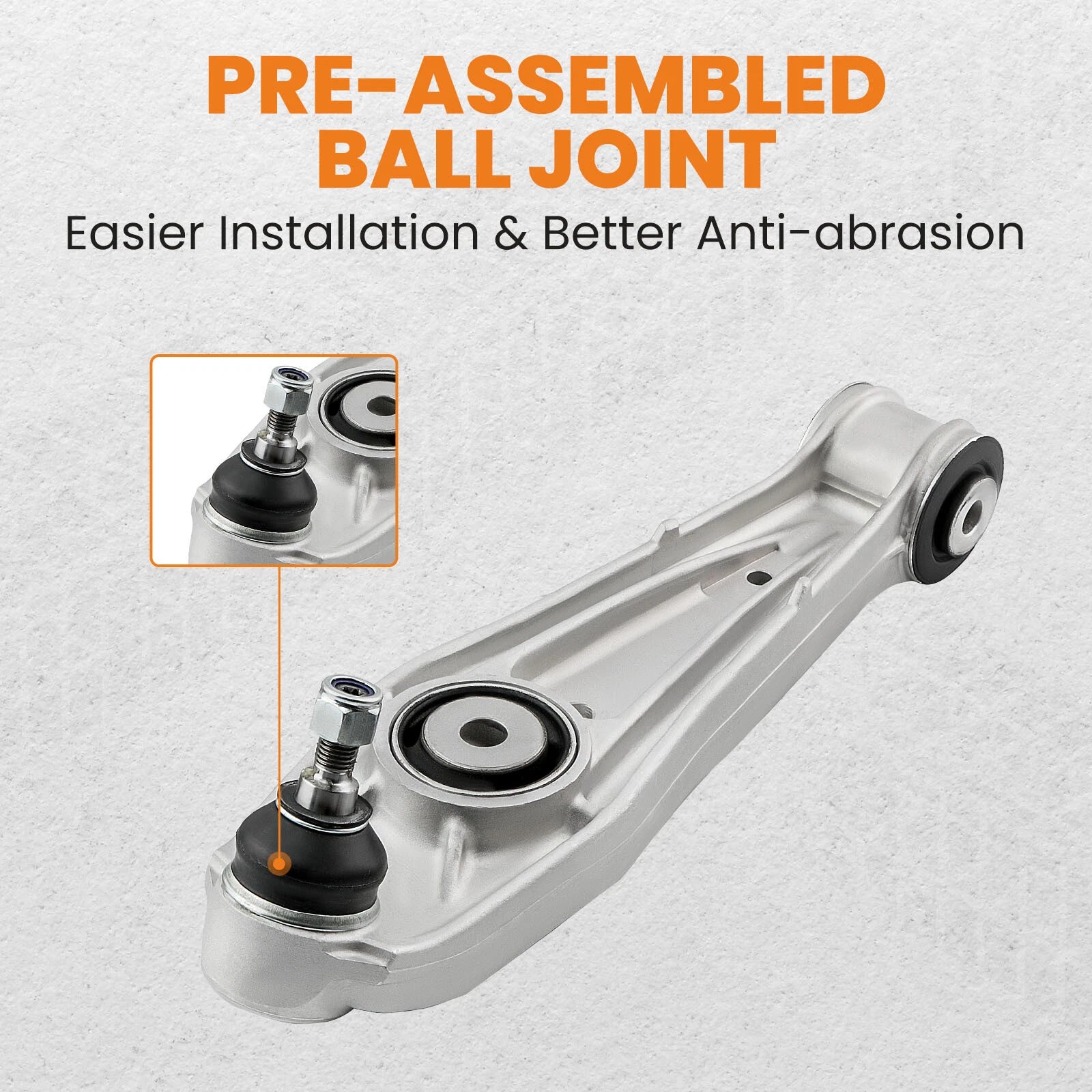 Set of 4 Lower Control Arms LH & RH for Porsche Cayman 987 (2005–2013)