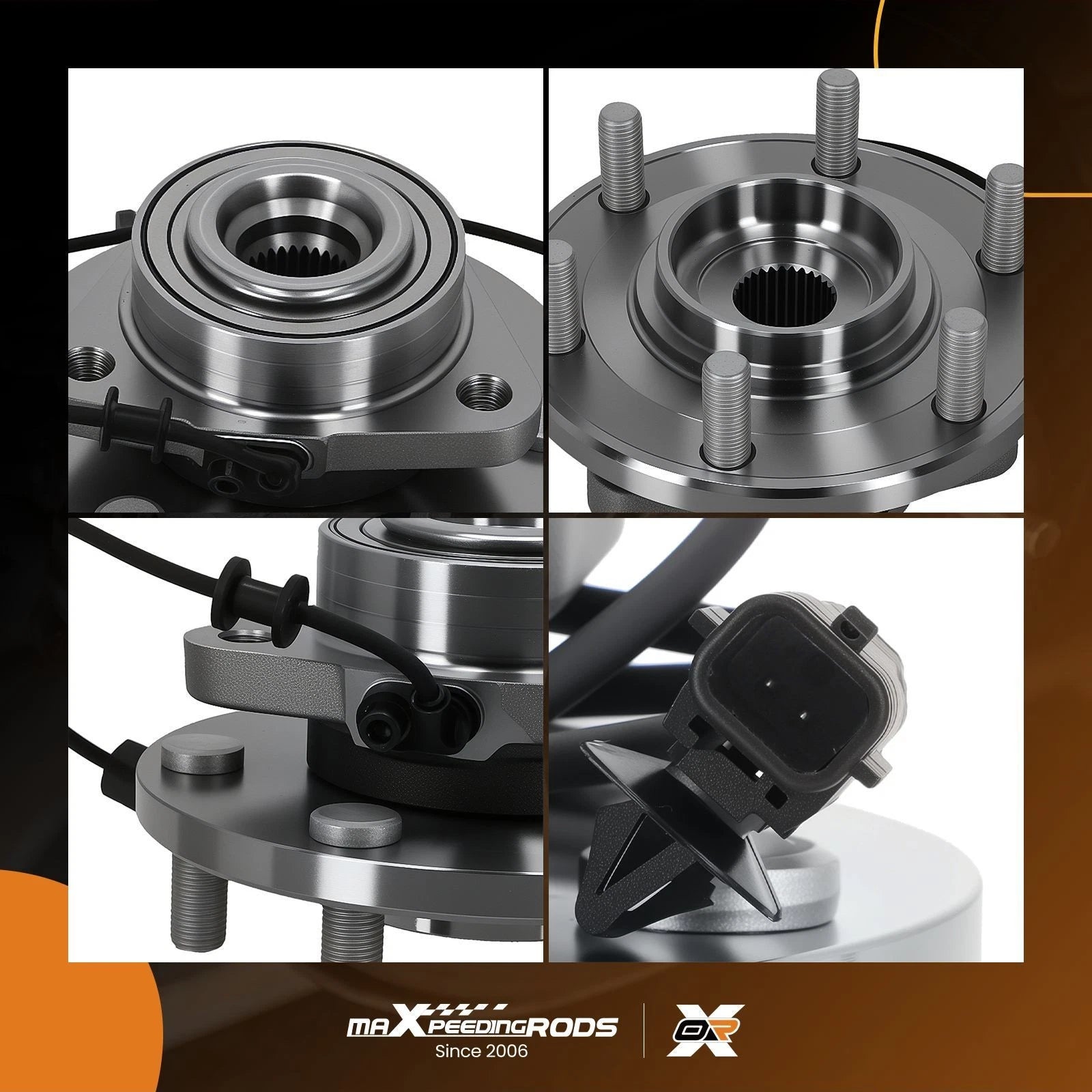 2X Front Wheel Hub & Bearing for Infiniti QX56 QX80 Armada (2011–2022)