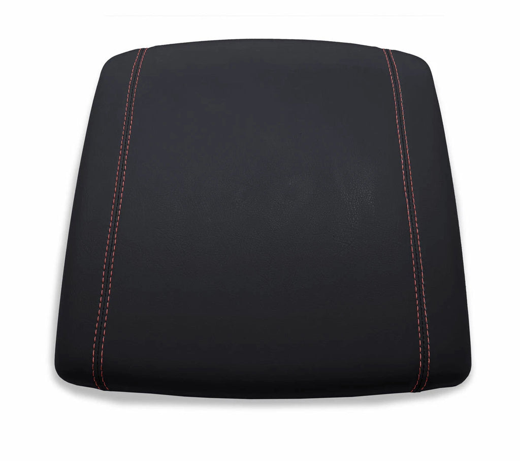 Center Console Lid Armrest Cover for Dodge Ram (2019–2020) Red Stitch
