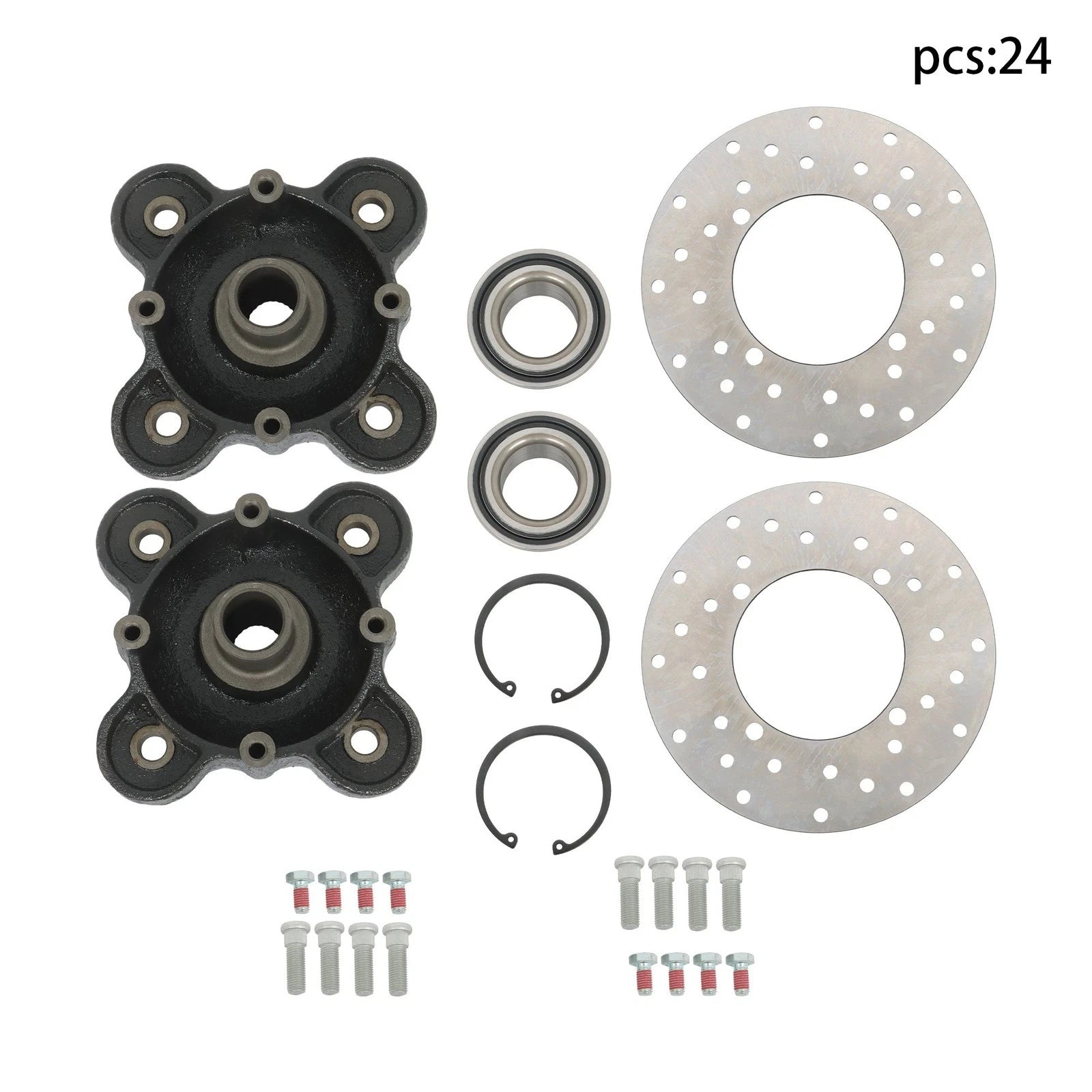 Rear Wheel Hub Brake Rotor Bearing Stud Kit for Polaris Ranger XP 900 (2013–2019)