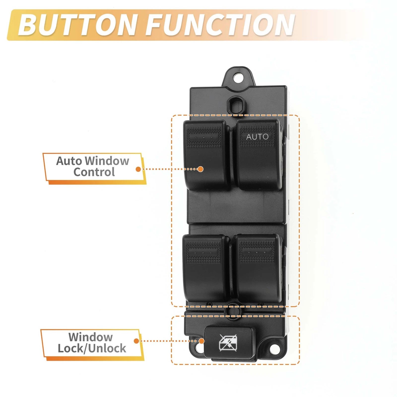Power Window Switch for Mazda Familia (1998) No.B27A66350