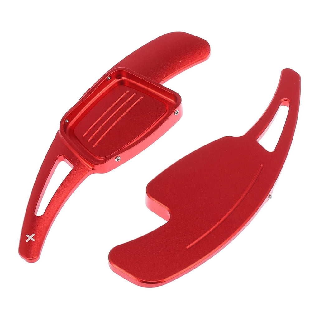 Pair Red Shift Paddle Shifters for Audi A3 A4L A5 A8 Q5 R8 Q7 (2010–2023)