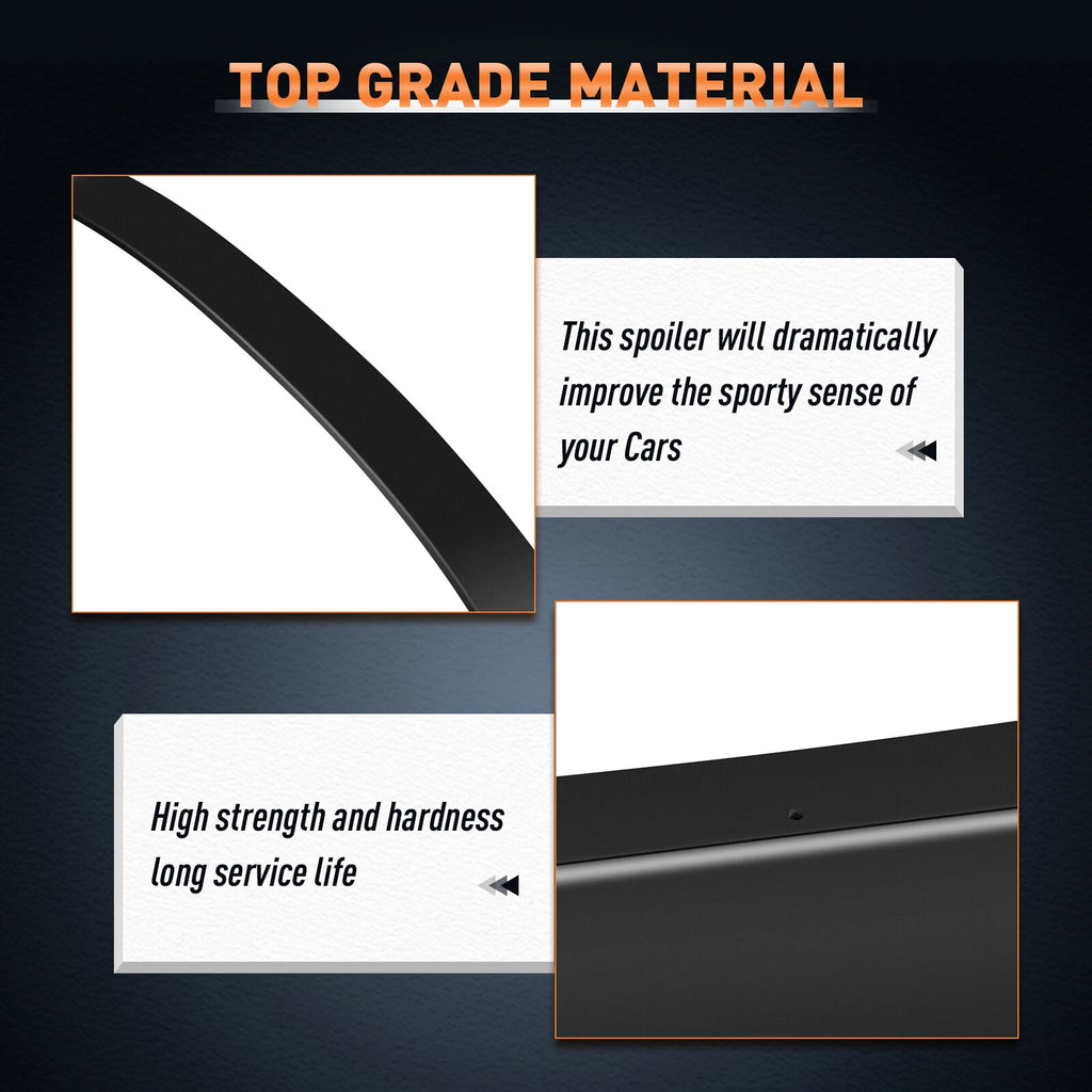 Roof Wing Spoiler Visor for Honda Accord 2013–2017 (9TH Gen) Black