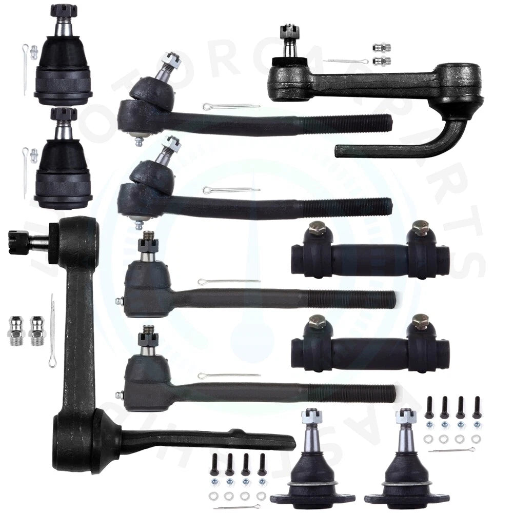 Set of 12 Front Ball Joints Tie Rod Idler Arms for Chevy Astro GMC Safari (1990–2005)