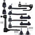 Set of 12 Front Ball Joints Tie Rod Idler Arms for Chevy Astro GMC Safari (1990–2005)