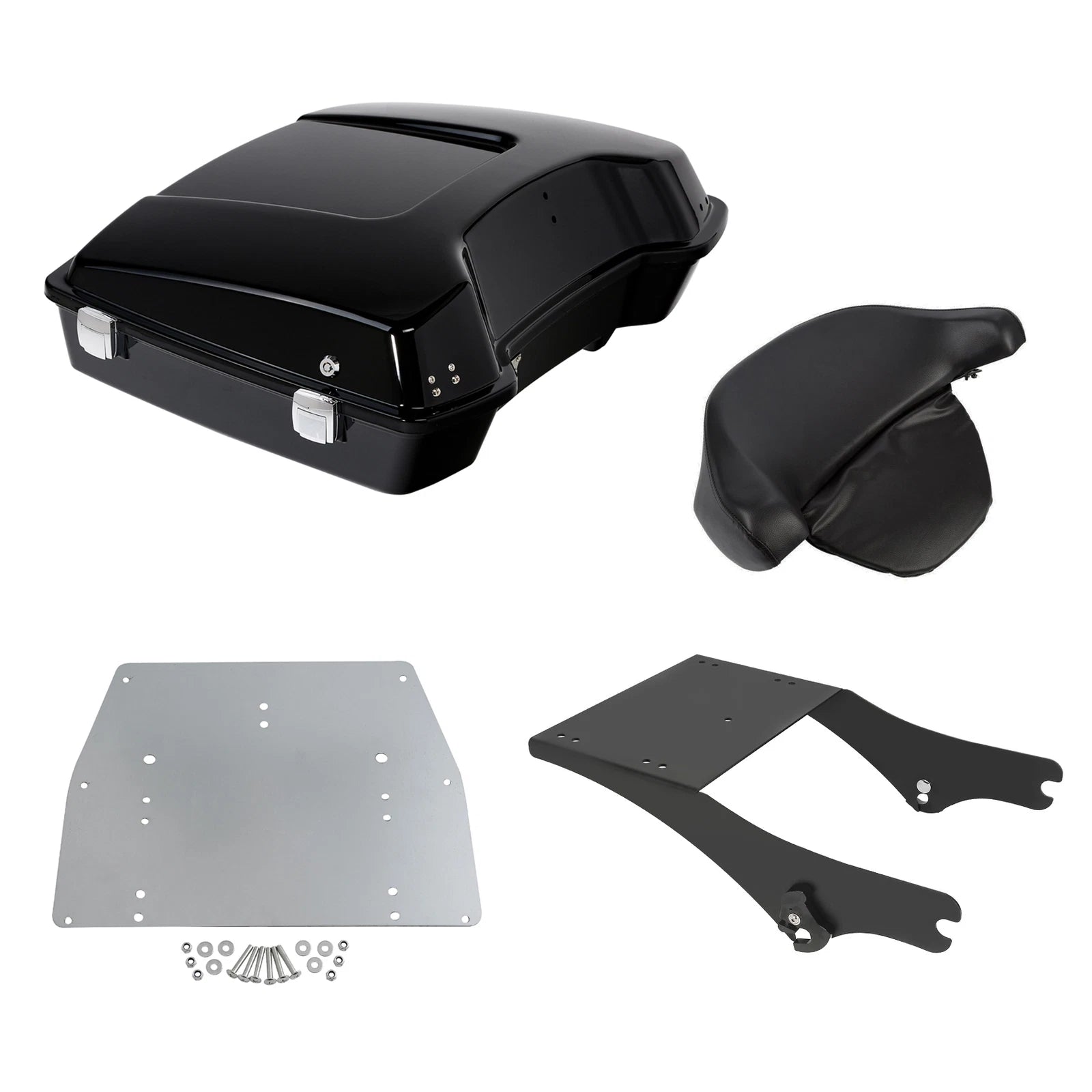 Trunk Backrest Mount Plate for Harley Touring Road King Glide (1997–2008)
