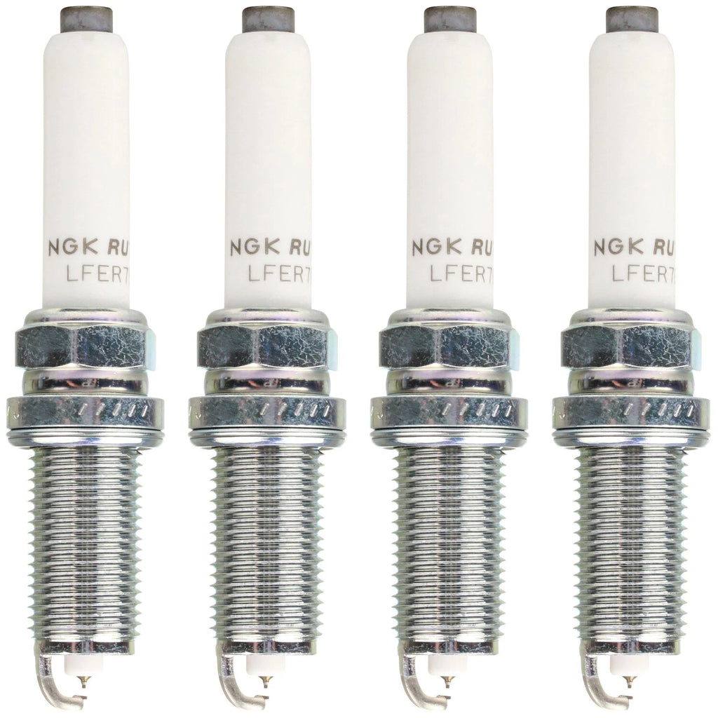 Set of 4 Ruthenium HX Spark Plugs NGK 95125 for Audi Porsche VW L4 (0.032 Gap)