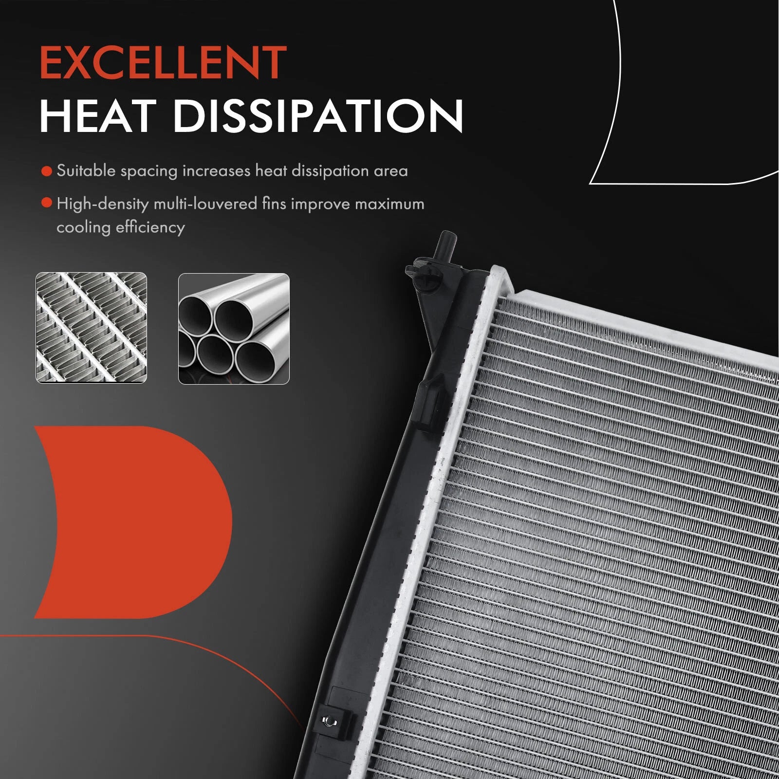 Radiator with Oil Cooler for Kia Soul (2010–2011)
