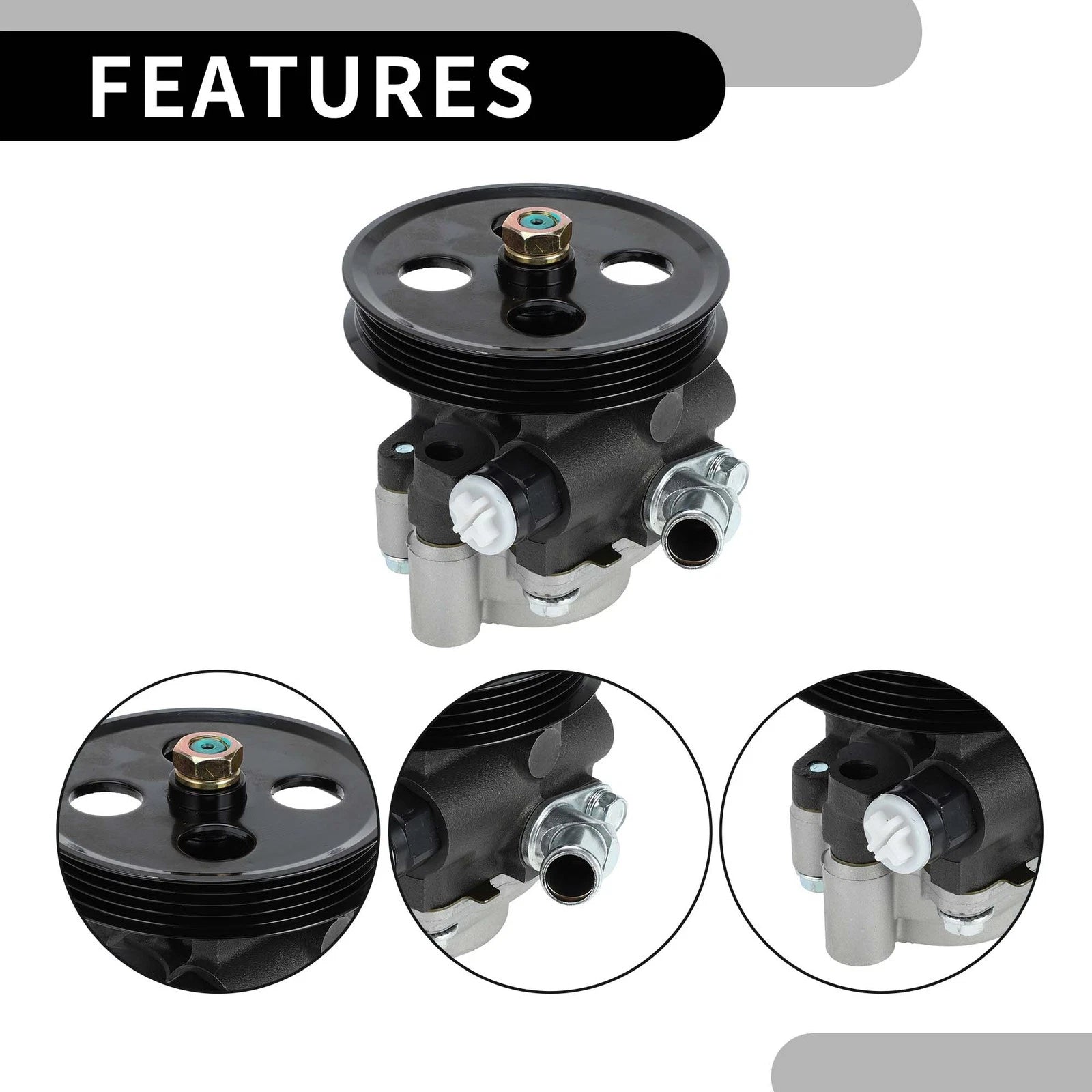 Power Steering Pump with Pulley No. 4431008010 for Toyota Sienna (2004–2006)