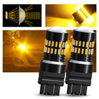 2X Amber LED Turn Signal Parking Light Bulbs for Car (3157 3156)