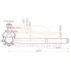 2WD Front Suspension Tie Rod Kit for Chevy GMC Blazer S10 Jimmy (1996–2005)