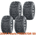 Set of 4 Tires 16x8-7 4PR for Polaris Predator 50 (2004)
