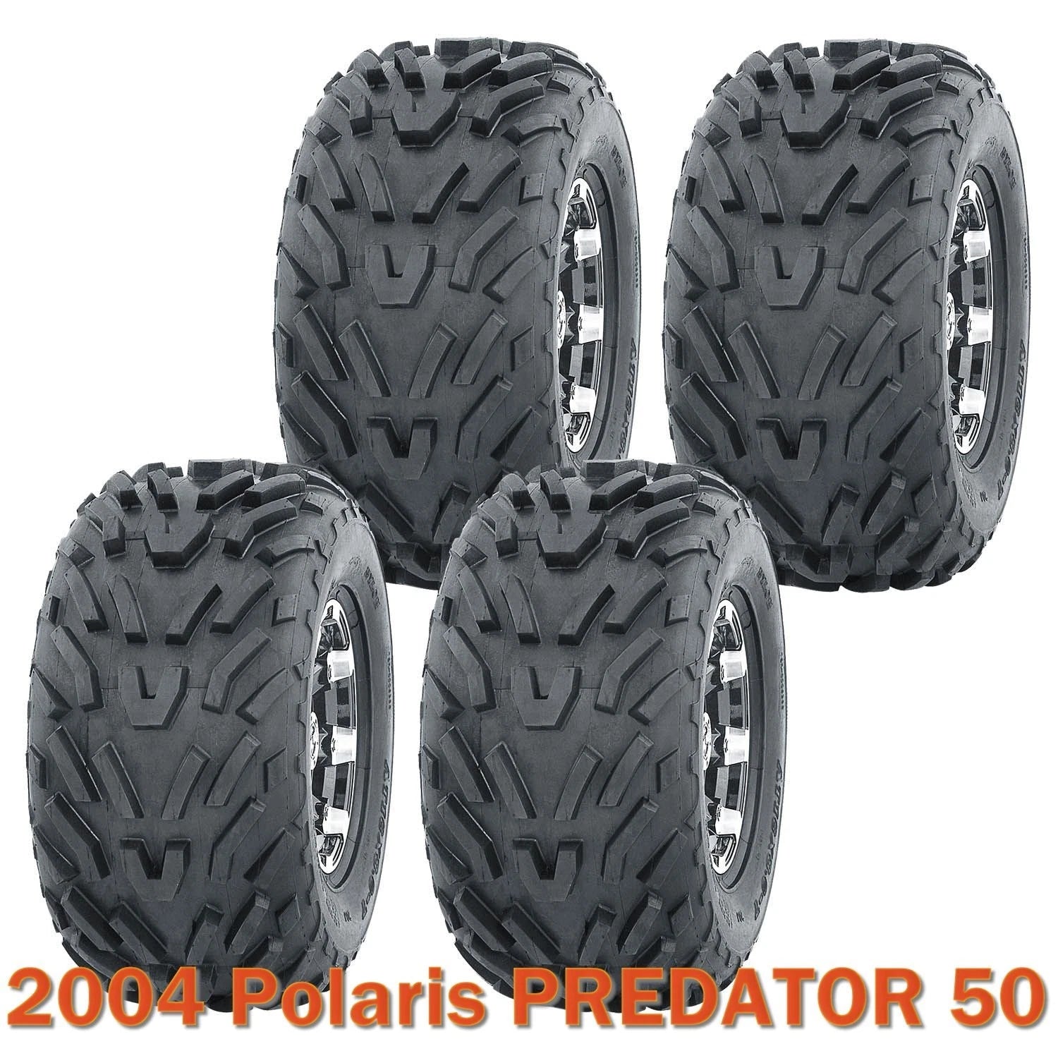 Set of 4 Tires 16x8-7 4PR for Polaris Predator 50 (2004)