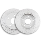 Rear Slotted Brake Rotors for Acura Integra, Honda Accord, Civic (1997–2006)
