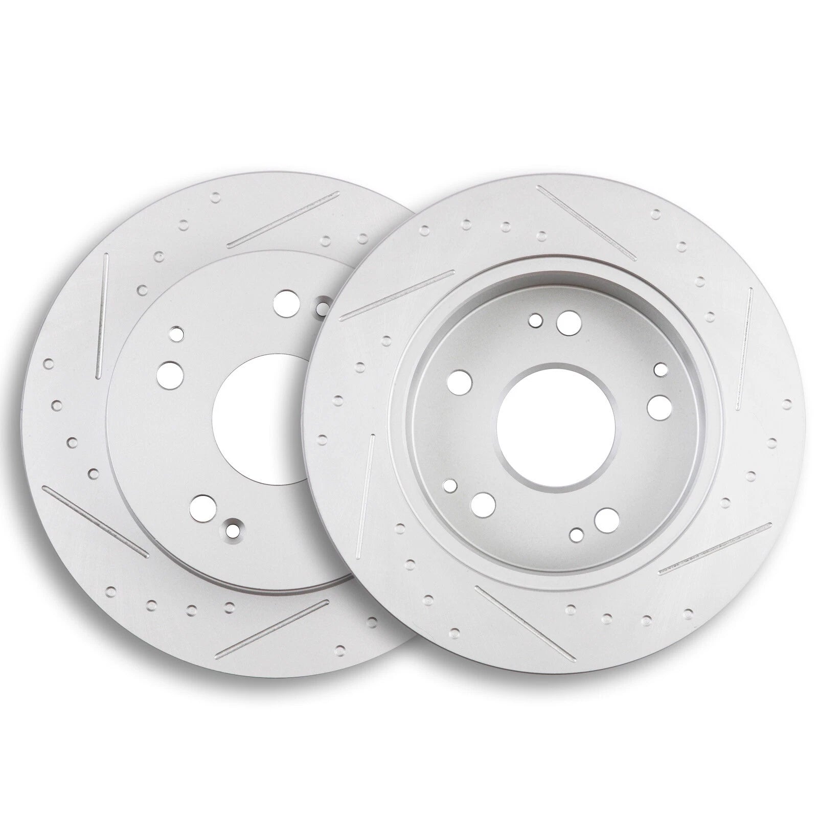 Rear Slotted Brake Rotors for Acura Integra, Honda Accord, Civic (1997–2006)