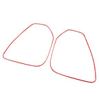 Red Inner Door Speaker Frame Cover Trim for Jeep Cherokee (2014-2020)