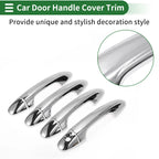 Car Door Handle Cover Trim for Toyota RAV4 (2013–2018) Silver Tone