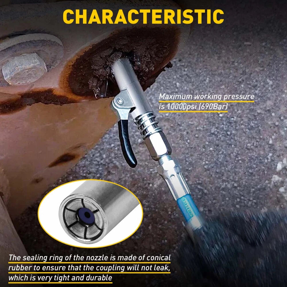 Grease Gun Coupler for Automotive Use (10000 PSI)