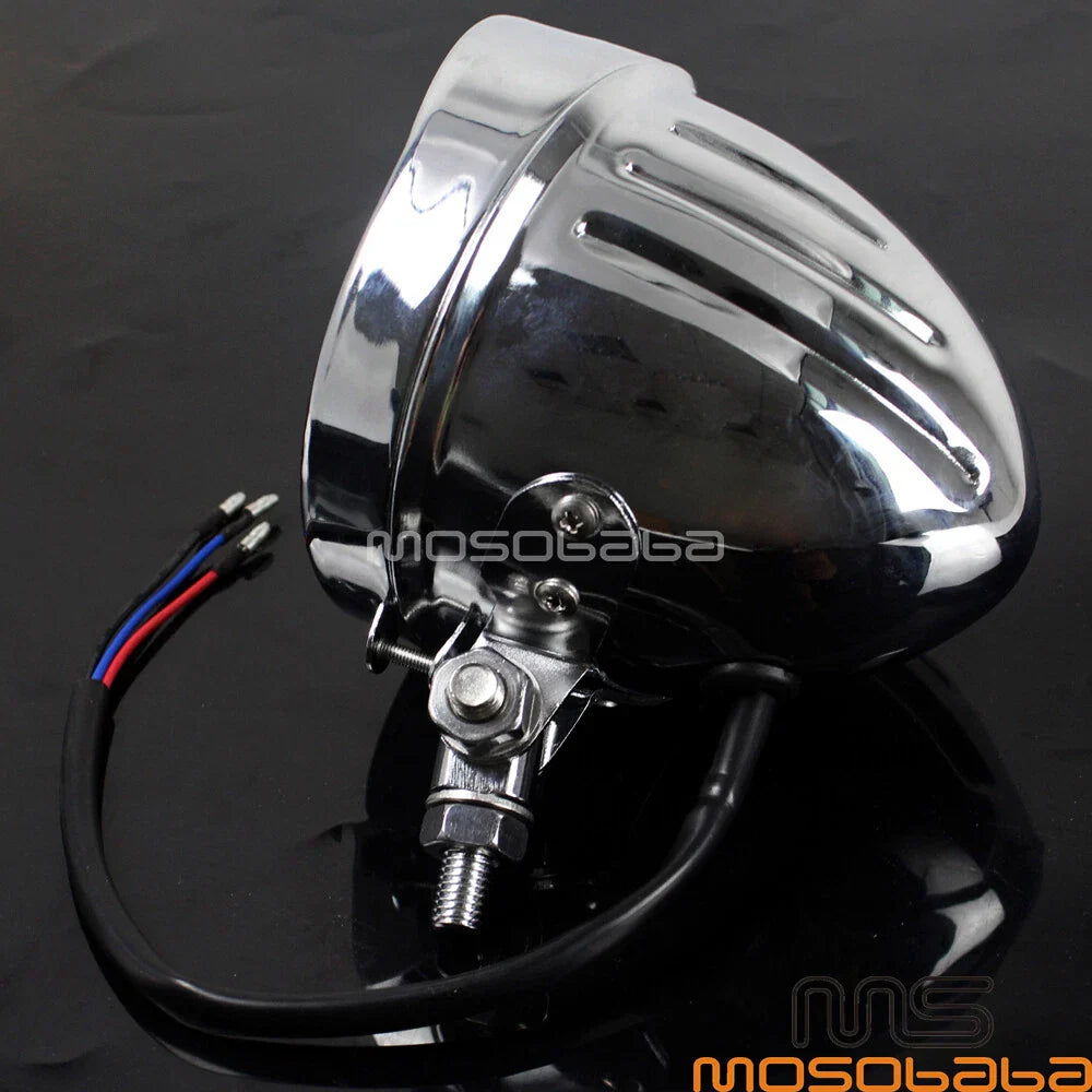 Amber Headlight Visor for Harley Bobber Chopper