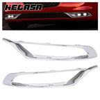 Pair Chrome Fog Light Cover Trim Bezels for Chrysler 300 (2015–2024)