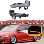 Dynamic LED Mirror Turn Signal Light Amber Lens for Skoda Superb III (2015–2018)