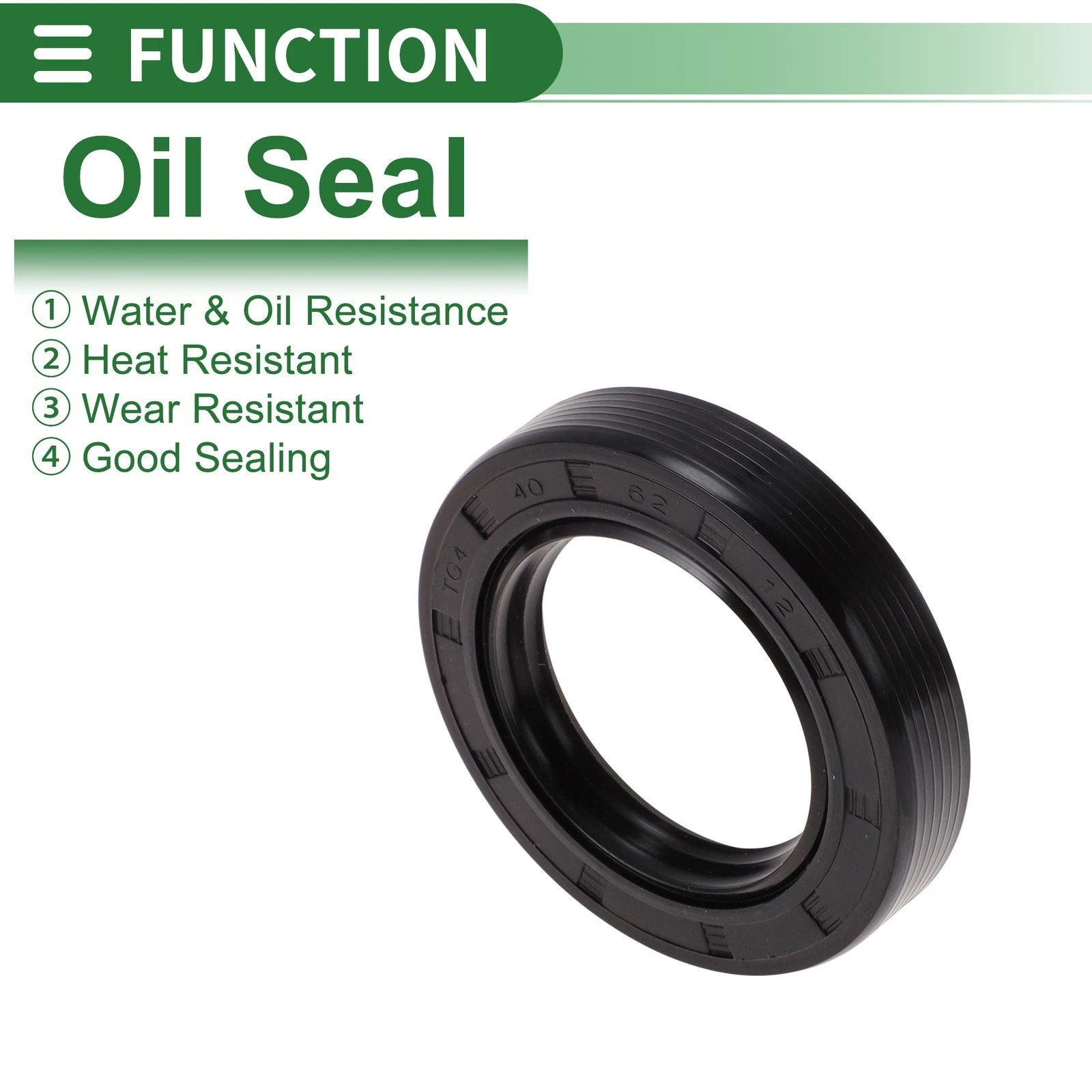 Set of 5 Oil Seals NBR Rubber 40x62x12mm for Various Models 