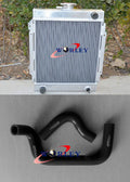3 Row Alloy Radiator + Blue Hose for Datsun 1200 120Y B110 (1970-1976)