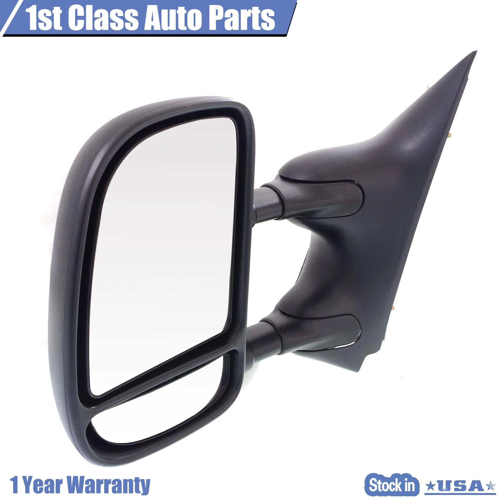Left Manual Mirror for Ford E-150 E-250 E-350 E-450 E-550 (2003-2016)