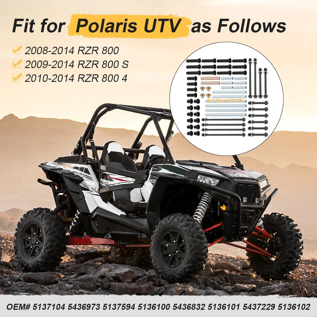 A-Arm Bushing Bolt Kit for Polaris RZR 800 S/4 (2008–2014)