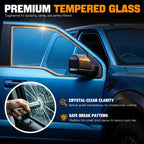 Rear Left Door Window Tempered Glass for Ford F-150 Crew Cab (2004–2014)