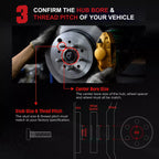 2X 1 Inch Wheel Spacers Hubcentric 14x1.5 for Lincoln Aviator (2020–2025)