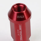 20X M12 X 1.5 Locking Lug Nut Set for Racing Wheels - Acorn Tuner, Red