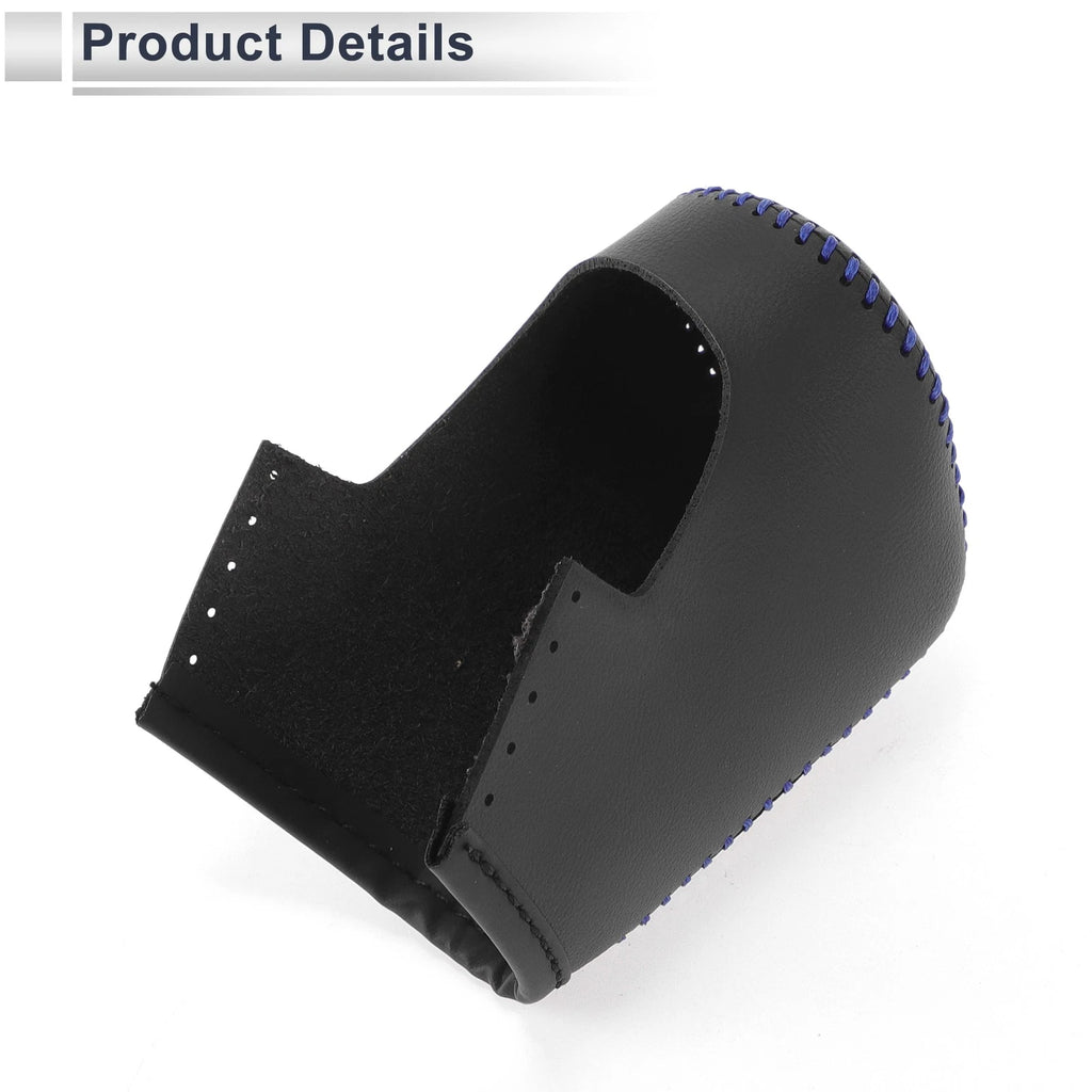 Gear Shift Knob Cover for Mazda CX-30 (2020–2021) Black Blue Faux Leather