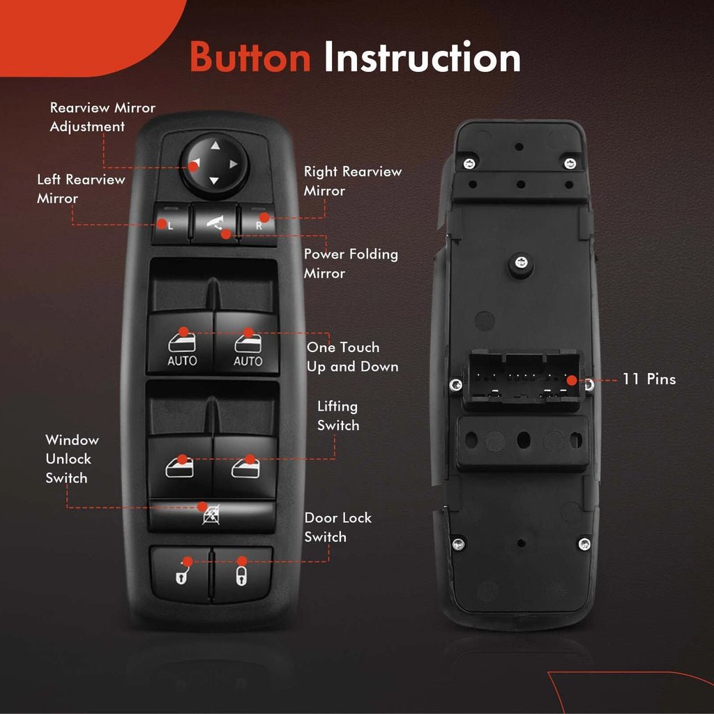 Power Window Switch for Jeep Grand Cherokee (2011-2013)