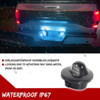 2X Ice Blue LED License Plate Lights for Ford F150 F250 F350 F450 (1999–2016)