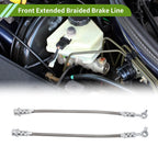 2X Front Extended Brake Line Hose Kit for Nissan Patrol GQ Y60 (1988–1997)