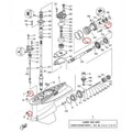 Lower Unit Seal Kit for Yamaha 200-300HP (93101-30002, 93211-04384)