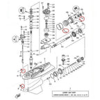 Lower Unit Seal Kit for Yamaha 200-300HP (93101-30002, 93211-04384)