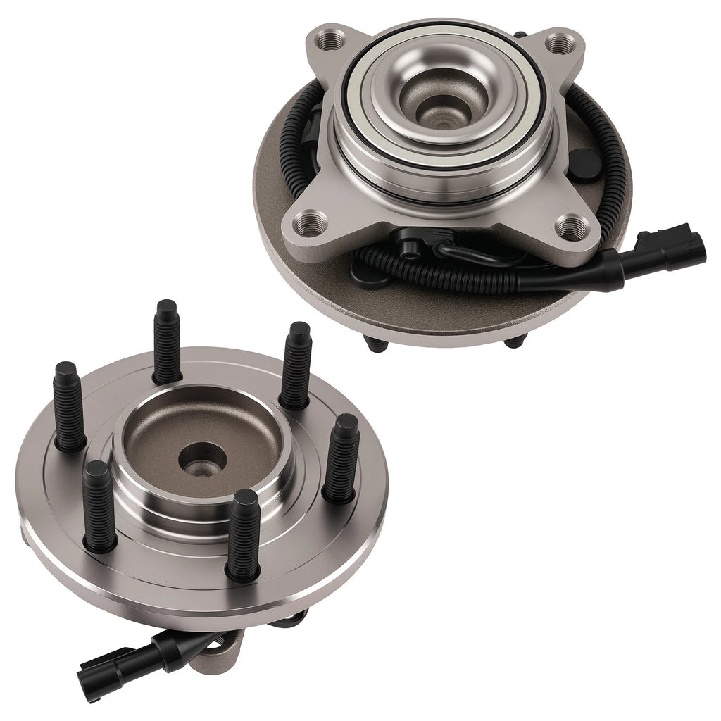 Front LH RH Wheel Bearing Set Kit for Ford F-150 (2009–2010) 515117 6 Bolt RWD ABS