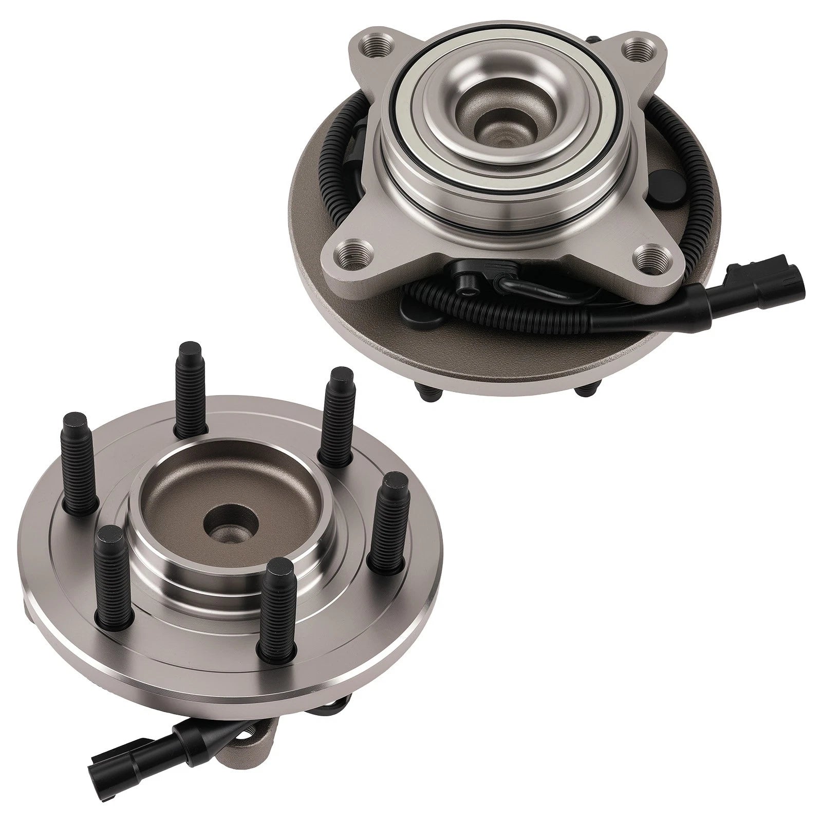 Front LH RH Wheel Bearing Set Kit for Ford F-150 (2009–2010) 515117 6 Bolt RWD ABS