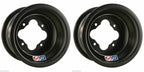 DWT Black A5 Rolled Lip ATV Rear Wheel Pair 9x8 4/110 for Honda TRX 450R 250R 400EX (2004–2009)
