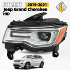 HID/Xenon Headlight for Jeep Grand Cherokee (2019–2021) Chrome Left Driver